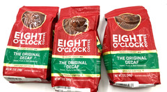 3 Pack Eight O’Clock Coffee The Original Decaf Medium Roast Ground 12oz 7/8/2026