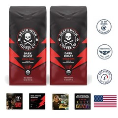 Fair Trade Organic Coffee Bundle – Dark Roast Arabica & Robusta – 32 Oz Total
