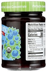 Crofter’S Just Fruit Organic Wild Blueberry Spread 10 Oz Jar 6 Pack