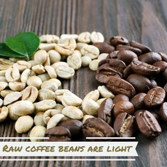 Gourmet Raw Unroasted Whole Coffee Beans by It’s Delish, 5 LB