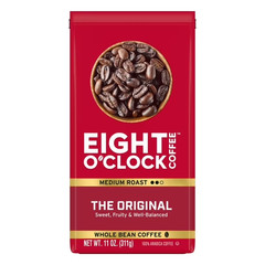 Eight O’Clock Coffee Original Whole Bean Medium Roast Arabica Coffee 11 oz