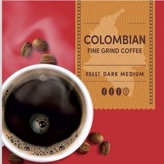 Tim Hortons Colombian Ground Coffee Dark Medium Roast 100% Arabica Coffee 2 Pack