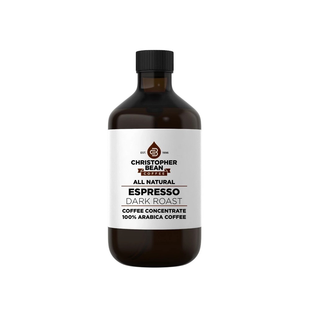 Christopher Bean Coffee ESPRESSO DARK Liquid Coffee Concentrate 8OZ