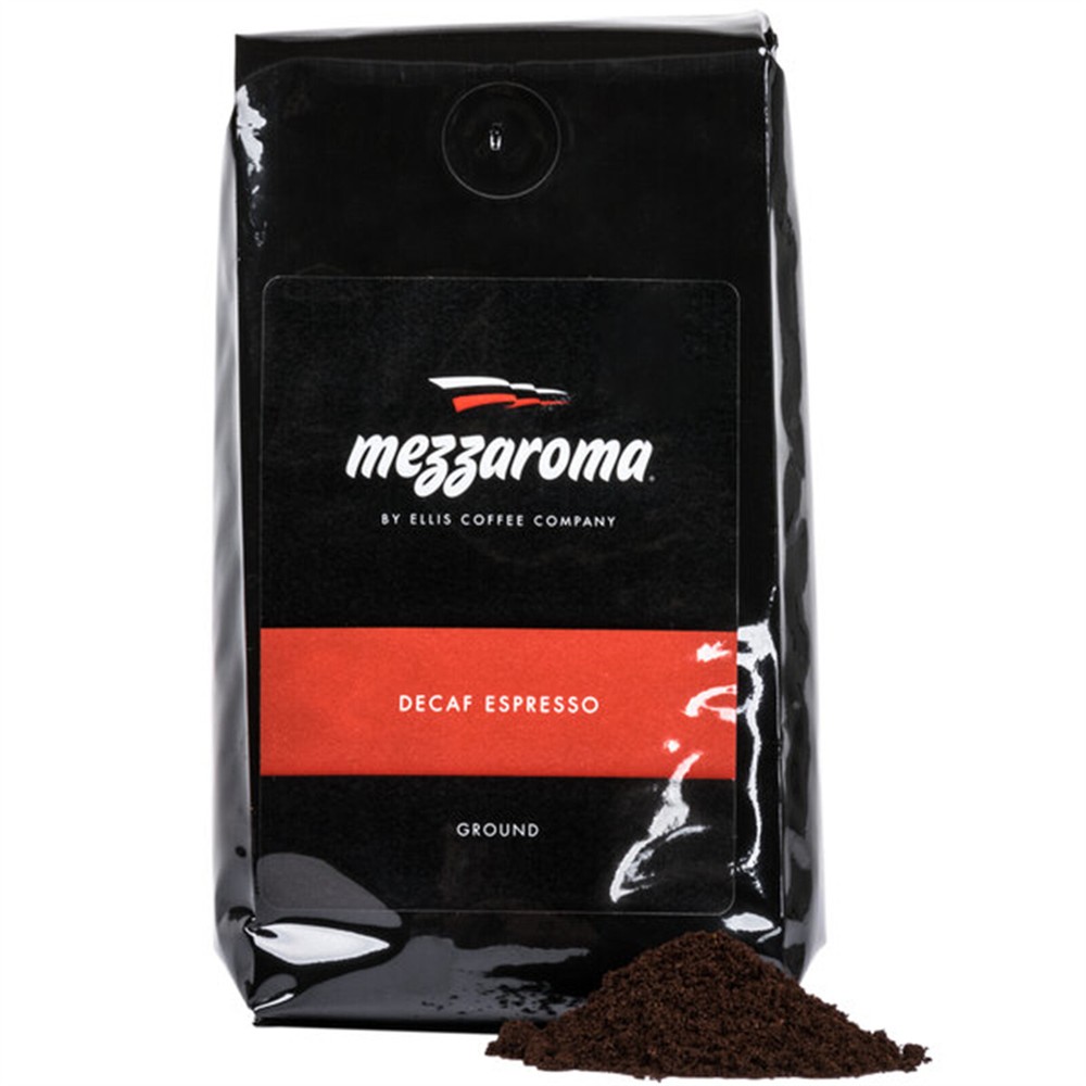 Ellis Mezzaroma Dark Decaf Ground Espresso 12 oz. – 6/Pieces WS-11025020105