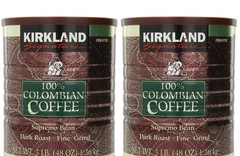 2PACK Kirkland Signature 100% Colombian Coffee Supremo Dark Roast-Fine Grind