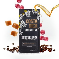 Better Buzz Costa Rica Whole Bean Coffee Medium Roast, 12 Ounce (Pack of 1)