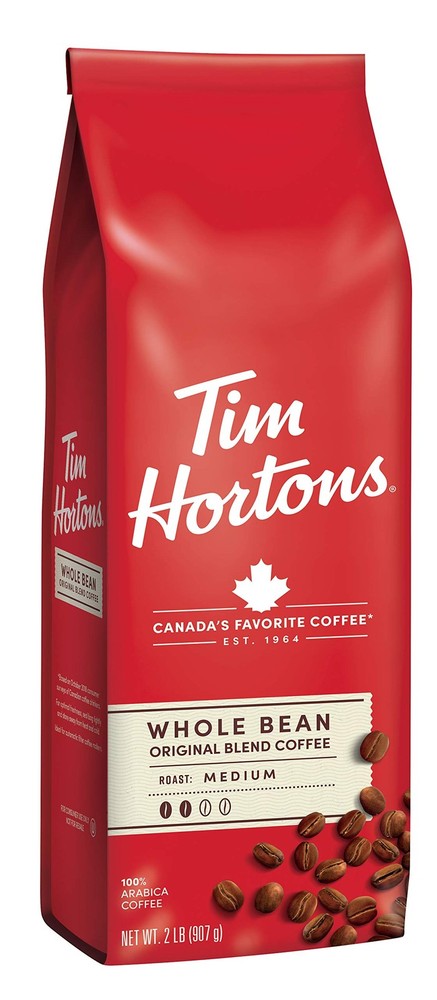 Tim Hortons Whole Bean Coffee Original Blend Medium Roast 32 oz. Pack