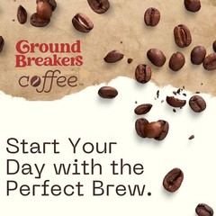 GroundBreakers Coffee Cinnabun Cup Medium Roast Drip Specialty Grade 12 oz