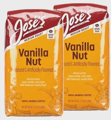 Jose’s Vanilla Nut Whole Bean Coffee 2.5 lbs, 2-pack