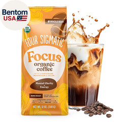 Dark Roast Organic Whole Bean Coffee | Whole Beans Coated with Lion’S Mane, Chag