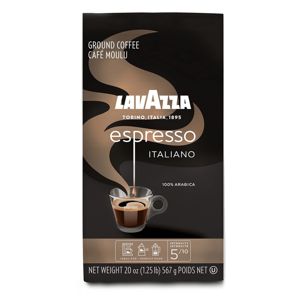 Espresso Italiano Ground Coffee, 100% Arabica, 20 Oz Soft Bag, Espresso Itali…