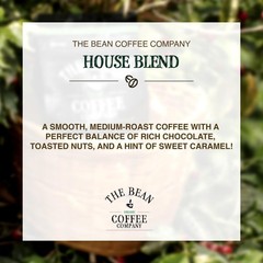 The Bean Organic Coffee Company House Blend, Medium Roast, Whole Bean Coffee,…