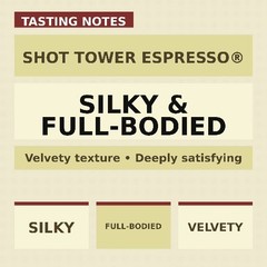 Verena Street Shot Tower Espresso Whole Bean Coffee, Dark Roast