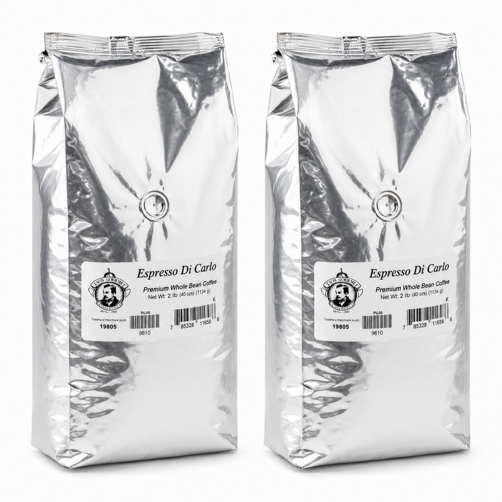 Pear’s Espresso Di Carlo Whole Bean Coffee | Pack of 2 | 2.5 lb | Brenmar