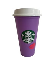 Starbucks Valentines Day 2013 Grande Reusable Cup Lilac Red Pink 16 oz NWOT