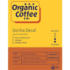 Whole Bean Coffee – Gorilla Decaf (2Lb Bag), Medium Roast, Swiss Water Proces…