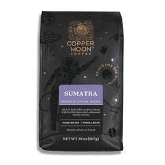 Dark Roast Whole Bean Coffee Sumatra Blend 2 Lb