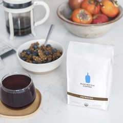 Blue Bottle Whole Bean Organic Coffee, Espresso, Dark Roast, 12 Ounce bag Pac…
