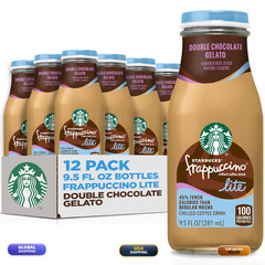 Starbucks Frappuccino Lite Chocolate Gelato 9.5 Fl Oz Bottles Pack Of 12 Fewer