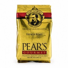 Pear’s French Roast Ground Coffee | Pack of 2 | 8 oz | Brenmar