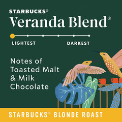 Whole Bean Coffee, Blonde Roast Coffee, Veranda Blend, 100% Arabica, 6 Bags (12