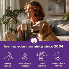 Coffee Bean Direct French Roast, Whole Bean Coffee, Bold Flavor, Dark Roast, 5 P
