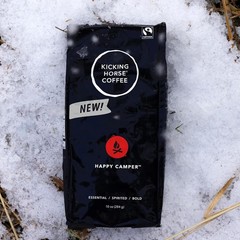 Happy Camper Whole Bean Coffee 10 Ounce Certified Organic Fairtrade Kosher