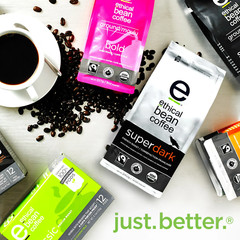 Ethical Bean Fairtrade Organic Coffee,Superdark French Roast, Ground Coffee Bean