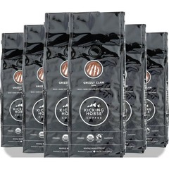 Kicking Horse Whole Bean Coffee Grizzly Claw Dark Roast 10 Oz 6 Pack