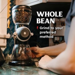 Whole Bean Espresso Roast Organic Fair Trade Arabica Robusta Coffee 14 oz