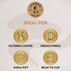 Lavazza ¡Tierra Organic for Planet Whole Bean Coffee, Light Roast, 100% Arabi…