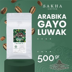 500 gr Authentic Indonesia Kopi Luwak Gayo Aceh 100% Wild Civet Coffee Roasted