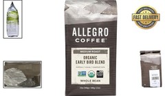 GMO Free Organic Early Bird Whole Bean Coffee – 12 oz for Discerning Palates