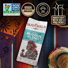 Organic Coffee 2lb Mayan Blend – Medium Roast Whole Bean Coffee Specialty Gra…