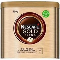 NESCAF Gold Blend Coffee 26.4 Ounce Premium Roasted Beans Convenience Tin