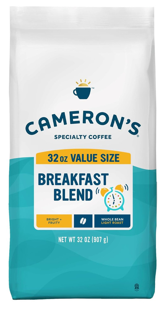 Cameron’S Coffee Roasted Whole Bean Coffee, Breakfast Blend, 32 Ounce