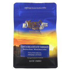 Costa Rica Estate Tarrazu, Whole Bean Coffee, Medium Roast, 12 oz (340 g)