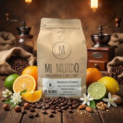 Organic Mexican Chaipas Roasted Whole Coffee Beans – Citrus/Floral – Light Me…