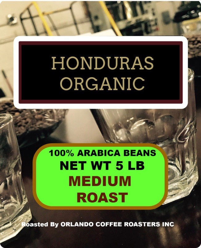 5 LBS ORGANIC HONDURAS STRICTA COFFEE BEANS 100% ARABICA