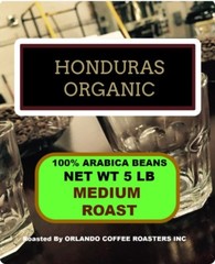 5 LBS ORGANIC HONDURAS STRICTA COFFEE BEANS 100% ARABICA FRESH ROASTED TO ORDER