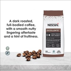 NESCAFE Excellente Whole Bean Coffee 100% Arabica Single Origin Vietnam 17.6oz