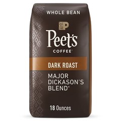 Peet’s Major Dickason’s Blend Dark Roast Whole Bean Coffee 18 Ounce Bag