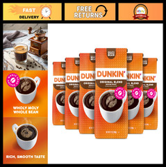 Medium Roast Whole Bean Coffee – Original Blend, 12oz (Pack of 6) – Fresh & Flav