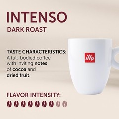 Illy Intenso Whole Bean Coffee, Dark Roast, 8.8 Ounce (Pack of 1),