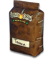 Philz Coffee Tesora Whole Bean Medium Roast 16oz Caffeinated Kosher 1lb Bag