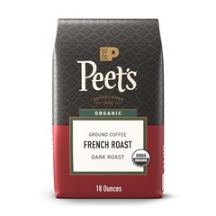 Bold USDA Organic Dark French Roast Coffee – 100% Arabica, 18 Oz Resealable Bag