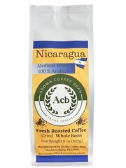 Nicaragua Coffee Medium Roast Whole Bean 8 oz
