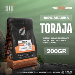 Biji Kopi Arabika Toraja Sulawesi Arabica Coffee Beans Single Origin 200gr