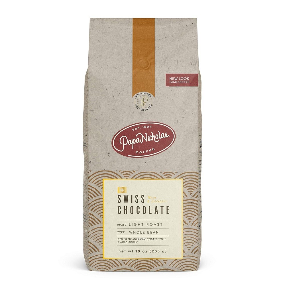 Whole Bean Coffee Swiss Chocolate | 10 Ounce | Flavored Medium Roast | Air