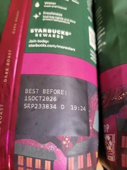 STARBUCKS FRENCH ROAST Whole Bean Coffee Dark Roast 2 BAGS X 12 oz/340g EACH